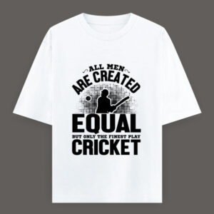 "Only the Finest Play Cricket" – Premium Cotton T-Shirt Unisex Oversized Classic T-Shirt