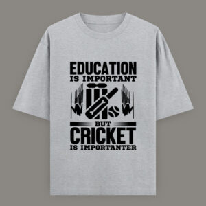 🏏 "Cricket is Importanter" – Funny Sports Quote T-Shirt Unisex Oversized Classic T-Shirt